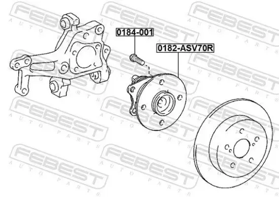 Radnabe Hinterachse FEBEST 0182-ASV70R Bild Radnabe Hinterachse FEBEST 0182-ASV70R