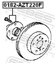 Radnabe Vorderachse FEBEST 0182-AZT220F Bild Radnabe Vorderachse FEBEST 0182-AZT220F