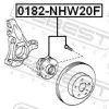 Radnabe FEBEST 0182-NHW20F Bild Radnabe FEBEST 0182-NHW20F