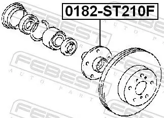 Radnabe Vorderachse FEBEST 0182-ST210F Bild Radnabe Vorderachse FEBEST 0182-ST210F