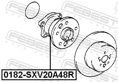 Radnabe FEBEST 0182-SXV20A48R Bild Radnabe FEBEST 0182-SXV20A48R