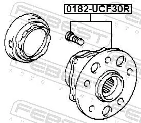 Radnabe Hinterachse FEBEST 0182-UCF30R Bild Radnabe Hinterachse FEBEST 0182-UCF30R