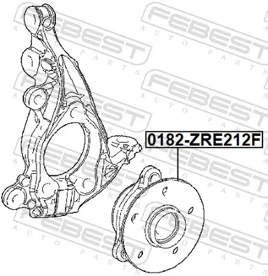 Radnabe Vorderachse FEBEST 0182-ZRE212F Bild Radnabe Vorderachse FEBEST 0182-ZRE212F