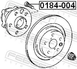 Radbolzen FEBEST 0184-004 Bild Radbolzen FEBEST 0184-004