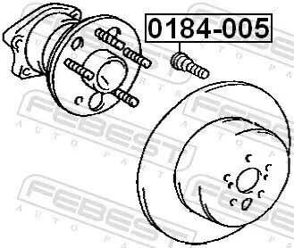 Radbolzen FEBEST 0184-005 Bild Radbolzen FEBEST 0184-005