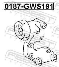 Spannrolle, Keilrippenriemen FEBEST 0187-GWS191 Bild Spannrolle, Keilrippenriemen FEBEST 0187-GWS191