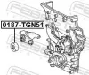 Spannrolle, Keilrippenriemen FEBEST 0187-TGN51 Bild Spannrolle, Keilrippenriemen FEBEST 0187-TGN51