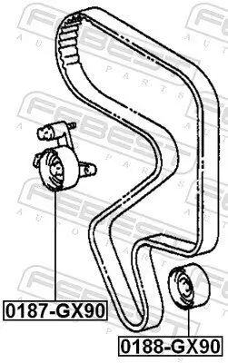 Umlenk-/Führungsrolle, Zahnriemen FEBEST 0188-GX90 Bild Umlenk-/Führungsrolle, Zahnriemen FEBEST 0188-GX90