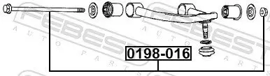 Sturzkorrekturschraube FEBEST 0198-016 Bild Sturzkorrekturschraube FEBEST 0198-016