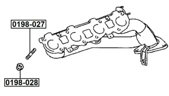 Schraube, Abgaskrümmer FEBEST 0198-028 Bild Schraube, Abgaskrümmer FEBEST 0198-028
