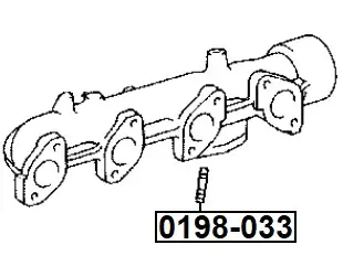 Schraube, Abgaskrümmer FEBEST 0198-033 Bild Schraube, Abgaskrümmer FEBEST 0198-033