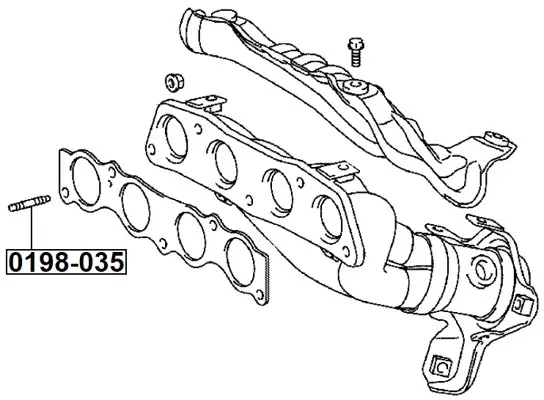 Schraube, Abgaskrümmer FEBEST 0198-035 Bild Schraube, Abgaskrümmer FEBEST 0198-035
