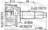 Gelenksatz, Antriebswelle radseitig Vorderachse FEBEST 0210-062A42 Bild Gelenksatz, Antriebswelle radseitig Vorderachse FEBEST 0210-062A42