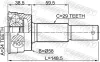 Gelenksatz, Antriebswelle Hinterachse radseitig FEBEST 0210-Z50R Bild Gelenksatz, Antriebswelle Hinterachse radseitig FEBEST 0210-Z50R