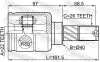 Gelenksatz, Antriebswelle FEBEST 0211-E11MT16 Bild Gelenksatz, Antriebswelle FEBEST 0211-E11MT16