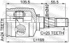 Gelenksatz, Antriebswelle Vorderachse links getriebeseitig FEBEST 0211-P12QR20LH Bild Gelenksatz, Antriebswelle Vorderachse links getriebeseitig FEBEST 0211-P12QR20LH