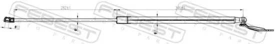 Gasfeder, Koffer-/Laderaum hinten links FEBEST 02117-006LH Bild Gasfeder, Koffer-/Laderaum hinten links FEBEST 02117-006LH