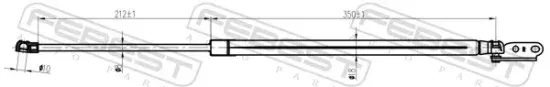 Gasfeder, Koffer-/Laderaum hinten rechts FEBEST 02117-013RH Bild Gasfeder, Koffer-/Laderaum hinten rechts FEBEST 02117-013RH