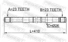 Antriebswelle FEBEST 0212-B14LH Bild Antriebswelle FEBEST 0212-B14LH