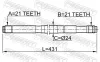 Antriebswelle Vorderachse links FEBEST 0212-QG15LH Bild Antriebswelle Vorderachse links FEBEST 0212-QG15LH