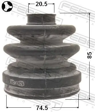 Faltenbalg, Antriebswelle getriebeseitig FEBEST 0215-EP16T Bild Faltenbalg, Antriebswelle getriebeseitig FEBEST 0215-EP16T