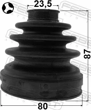 Faltenbalg, Antriebswelle getriebeseitig FEBEST 0215-T30T Bild Faltenbalg, Antriebswelle getriebeseitig FEBEST 0215-T30T