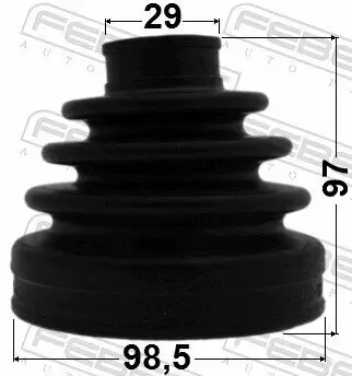 Faltenbalgsatz, Antriebswelle getriebeseitig FEBEST 0215-Y62 Bild Faltenbalgsatz, Antriebswelle getriebeseitig FEBEST 0215-Y62