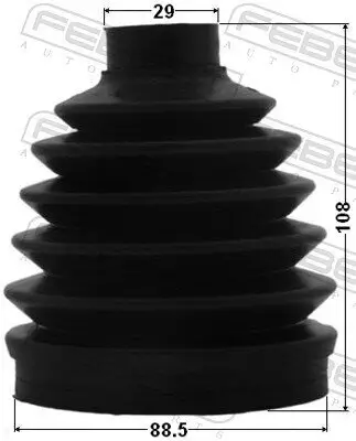 Faltenbalg, Antriebswelle radseitig FEBEST 0217P-D40 Bild Faltenbalg, Antriebswelle radseitig FEBEST 0217P-D40
