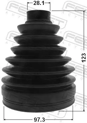 Faltenbalgsatz, Antriebswelle radseitig FEBEST 0217P-J32 Bild Faltenbalgsatz, Antriebswelle radseitig FEBEST 0217P-J32