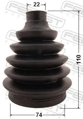 Faltenbalgsatz, Antriebswelle radseitig FEBEST 0217P-QG15 Bild Faltenbalgsatz, Antriebswelle radseitig FEBEST 0217P-QG15