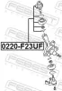 Trag-/Führungsgelenk Vorderachse oben FEBEST 0220-F23UF Bild Trag-/Führungsgelenk Vorderachse oben FEBEST 0220-F23UF