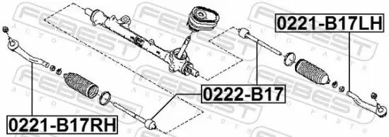 Spurstangenkopf Vorderachse links FEBEST 0221-B17LH Bild Spurstangenkopf Vorderachse links FEBEST 0221-B17LH