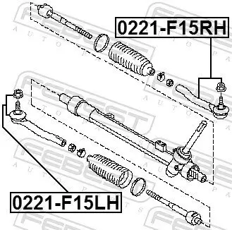 Spurstangenkopf Vorderachse rechts FEBEST 0221-F15RH Bild Spurstangenkopf Vorderachse rechts FEBEST 0221-F15RH