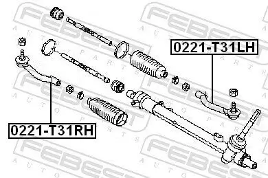 Spurstangenkopf FEBEST 0221-T31LH Bild Spurstangenkopf FEBEST 0221-T31LH