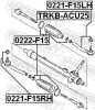 Axialgelenk, Spurstange Vorderachse FEBEST 0222-F15 Bild Axialgelenk, Spurstange Vorderachse FEBEST 0222-F15