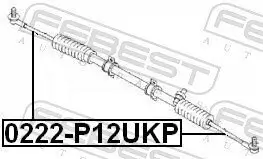 Axialgelenk, Spurstange FEBEST 0222-P12UKP Bild Axialgelenk, Spurstange FEBEST 0222-P12UKP