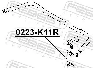 Stange/Strebe, Stabilisator FEBEST 0223-K11R Bild Stange/Strebe, Stabilisator FEBEST 0223-K11R