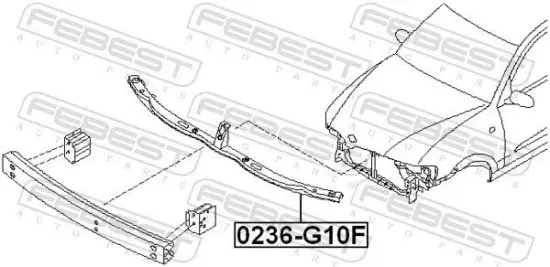 Frontverkleidung FEBEST 0236-G10F Bild Frontverkleidung FEBEST 0236-G10F
