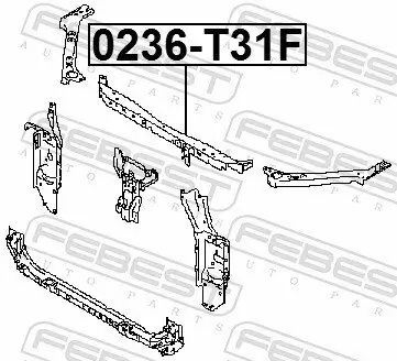 Frontverkleidung FEBEST 0236-T31F Bild Frontverkleidung FEBEST 0236-T31F
