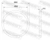 Dichtung, Abgasrohr FEBEST 02491-005 Bild Dichtung, Abgasrohr FEBEST 02491-005