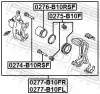 Kolben, Bremssattel Vorderachse FEBEST 0276-B10RSF Bild Kolben, Bremssattel Vorderachse FEBEST 0276-B10RSF