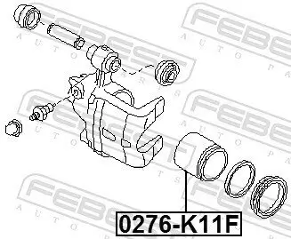 Kolben, Bremssattel FEBEST 0276-K11F Bild Kolben, Bremssattel FEBEST 0276-K11F