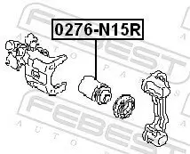 Kolben, Bremssattel Hinterachse FEBEST 0276-N15R Bild Kolben, Bremssattel Hinterachse FEBEST 0276-N15R