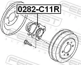 Radnabe Hinterachse FEBEST 0282-C11R Bild Radnabe Hinterachse FEBEST 0282-C11R
