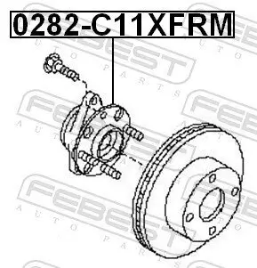 Radnabe Vorderachse FEBEST 0282-C11XFRM Bild Radnabe Vorderachse FEBEST 0282-C11XFRM