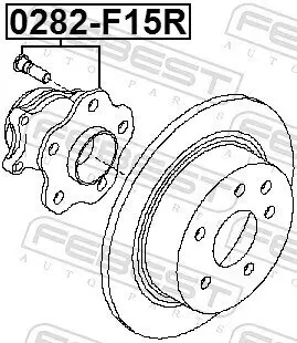 Radnabe Hinterachse FEBEST 0282-F15R Bild Radnabe Hinterachse FEBEST 0282-F15R