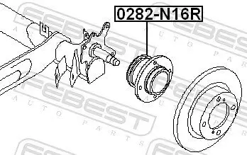 Radnabe FEBEST 0282-N16R Bild Radnabe FEBEST 0282-N16R