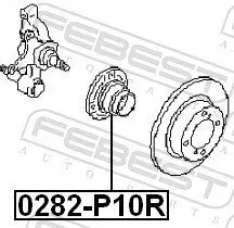 Radnabe Hinterachse FEBEST 0282-P10R Bild Radnabe Hinterachse FEBEST 0282-P10R