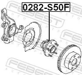 Radnabe Vorderachse FEBEST 0282-S50F Bild Radnabe Vorderachse FEBEST 0282-S50F