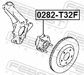 Radnabe Vorderachse FEBEST 0282-T32F Bild Radnabe Vorderachse FEBEST 0282-T32F